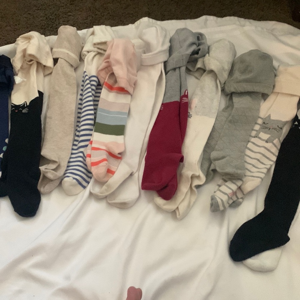 15 Pair Girls 2-4 Tights Bundle